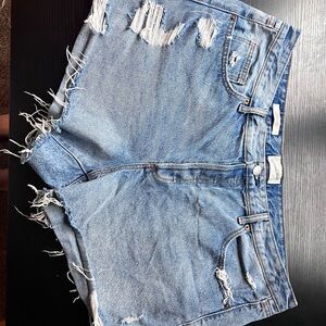 Universal Thread Light Blue Distressed Jean Shorts